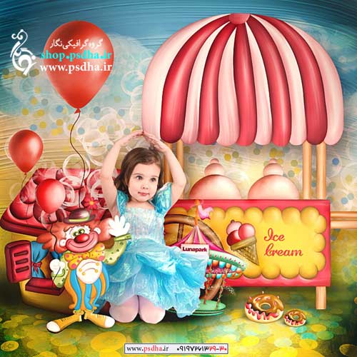 بک گراند دیجیتال شخصیت کارتونی