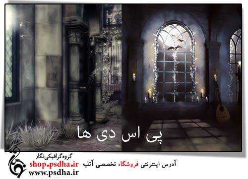 بک گراند رمانتیک عکس آتلیه 