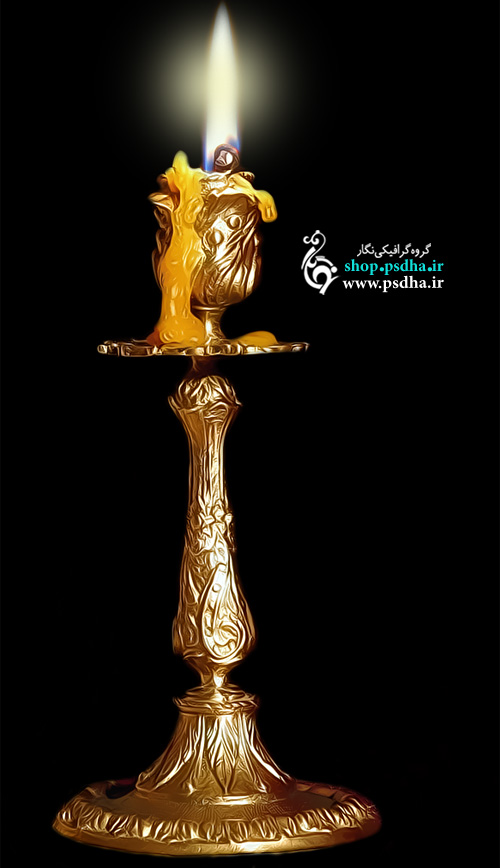 Burning Candle PSD