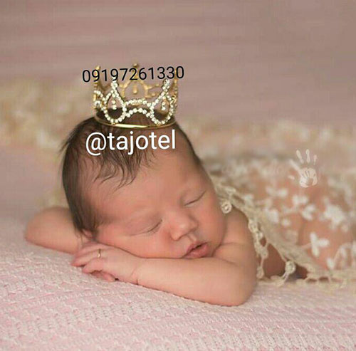 تاج نوزاد برای عکاسی از نوزاد