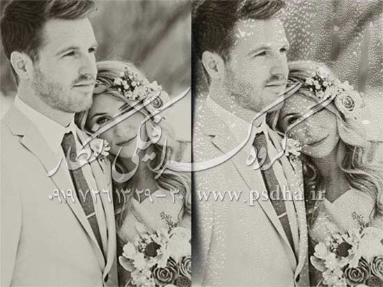 افکت شبنم و باران در فتوشاپ