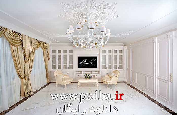 دانلود رایگان بک گراند وایت روم دکوراسیون