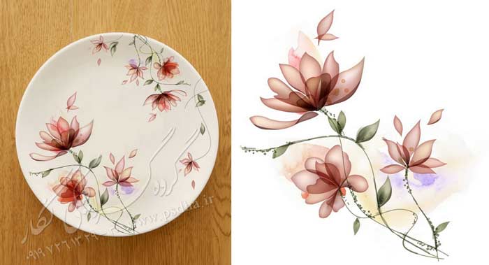 دانلود نقش و نگار لایه باز برای طراحی ظرف