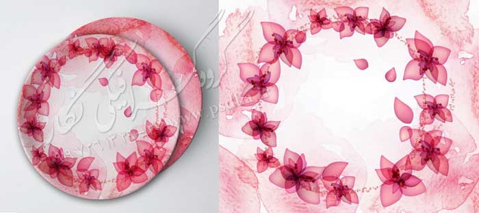 دانلود نقش و نگار لایه باز برای طراحی ظرف