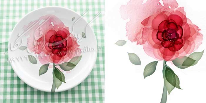 دانلود نقش و نگار لایه باز برای طراحی ظرف