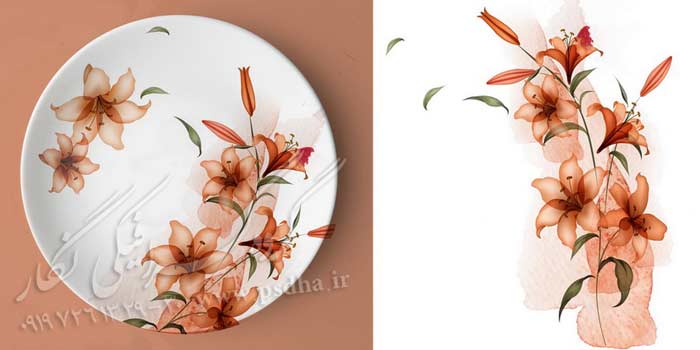 دانلود نقش و نگار لایه باز برای طراحی ظرف