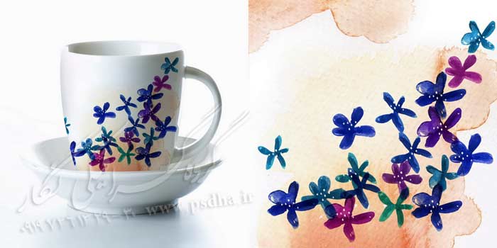 دانلود نقش و نگار لایه باز برای طراحی ظرف