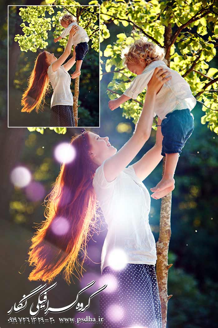 افکت های عکس به صورت psd لایه لایه