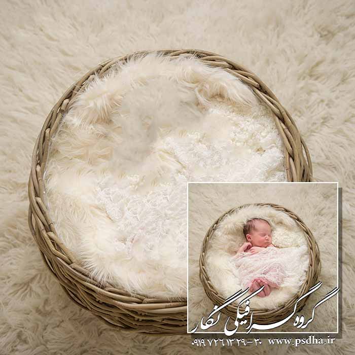 دانلود عکس با کیفیت دکور سبد برای نوزاد