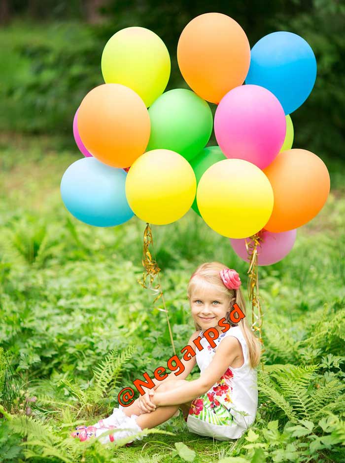 دانلود بکگراند بادکنک و سبد در طبیعت 