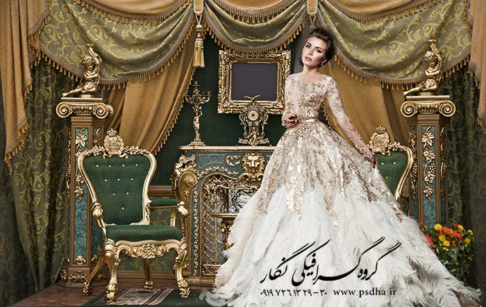 بک گراند عکس عروس داماد