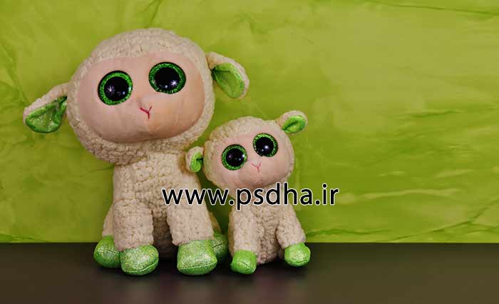 بک گراند دکور آتلیه با عروسک های مختلف