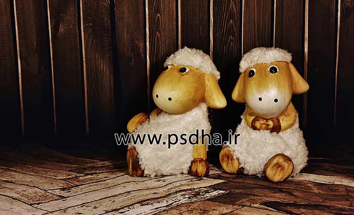 بک گراند دکور آتلیه با عروسک های مختلف