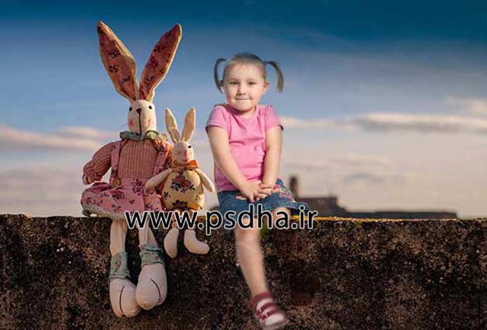 بک گراند دکور آتلیه با عروسک های مختلف