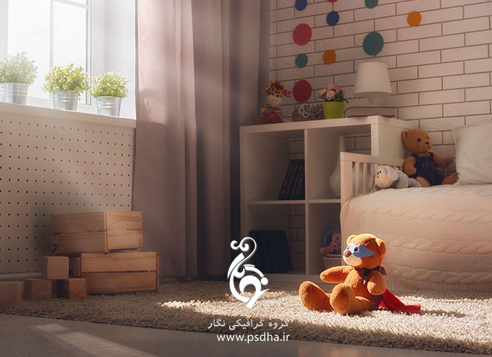 بک گراند آتلیه عکس کودک دکور آتلیه