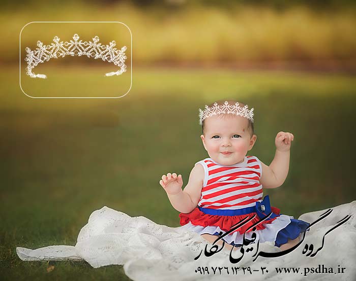 فایل دوربر شده تاج و ستاره های نورانی