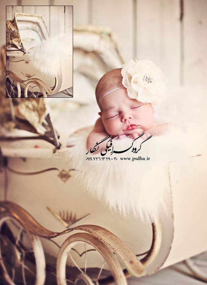 پس زمینه دکور آتلیه کودک و نوزاد