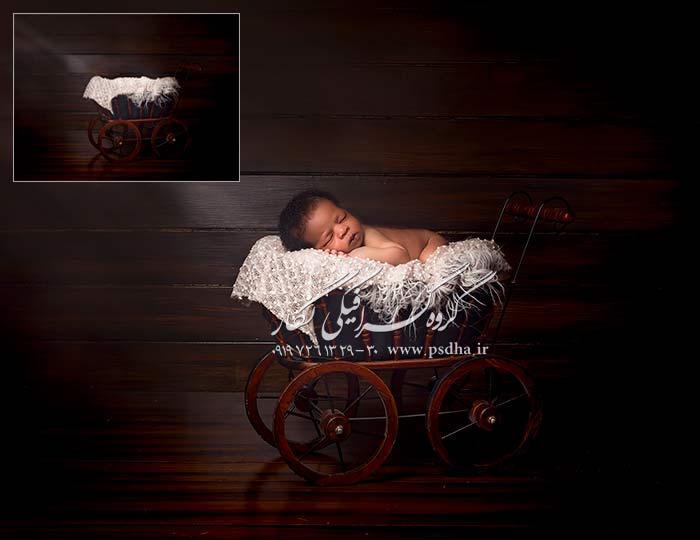 پس زمینه دکور آتلیه کودک و نوزاد