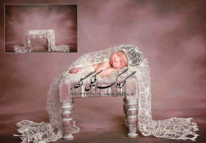 پس زمینه دکور آتلیه کودک و نوزاد