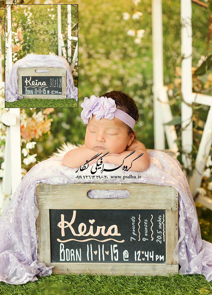 پس زمینه دکور آتلیه کودک و نوزاد