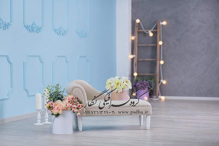 بک گراند دکور آتلیه جهت طراحی عکس کودک