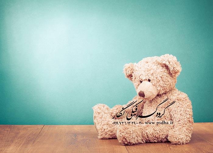 بک گراند با کیفیت عالی با خرس های عروسکی