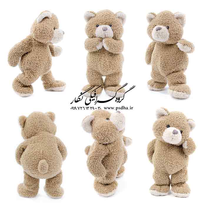 بک گراند با کیفیت عالی با خرس های عروسکی