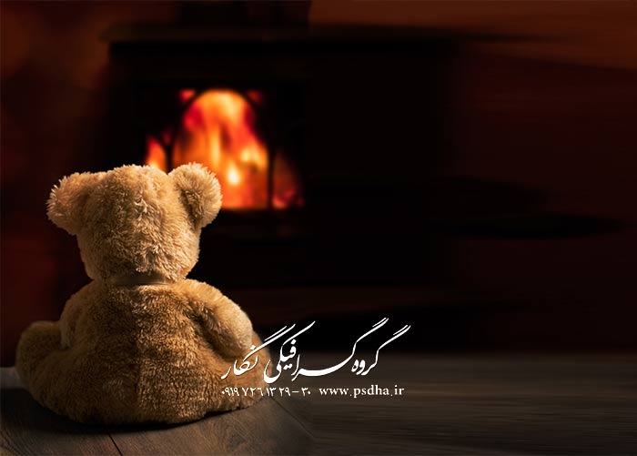 بک گراند با کیفیت عالی با خرس های عروسکی