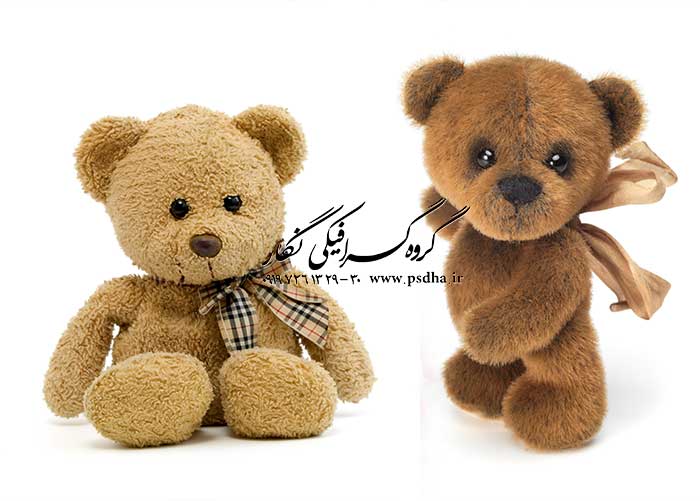 بک گراند با کیفیت عالی با خرس های عروسکی