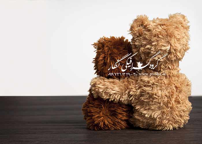 بک گراند با کیفیت عالی با خرس های عروسکی