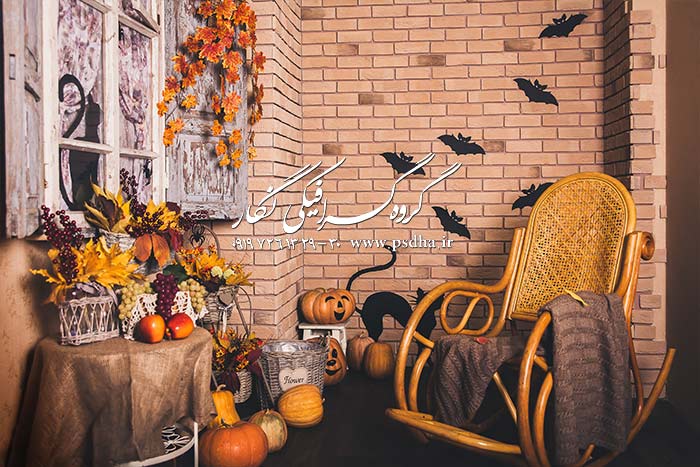 پس زمینه آتلیه پاییز و هالوین