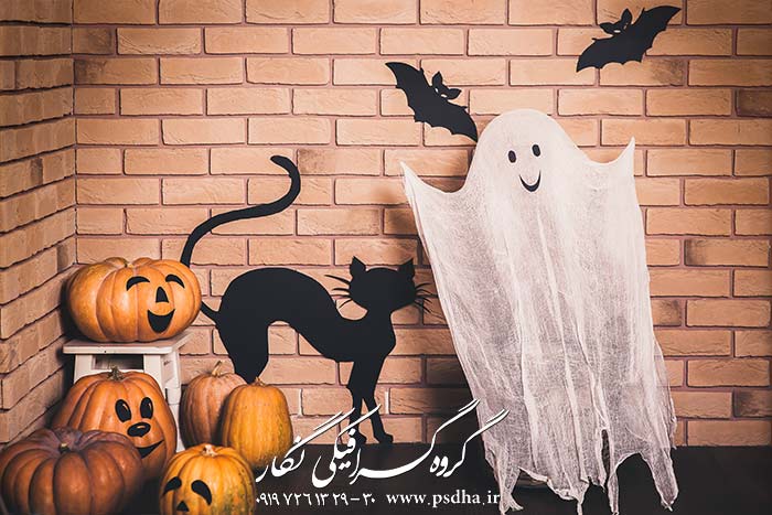 پس زمینه آتلیه پاییز و هالوین