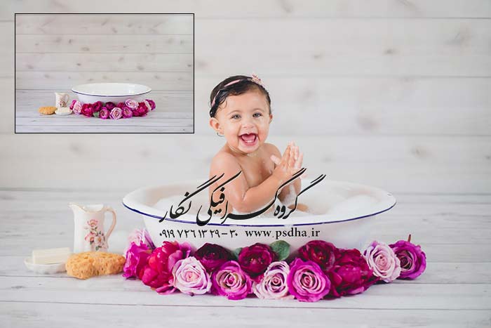 پس زمینه عکس آتلیه کودک و نوزاد