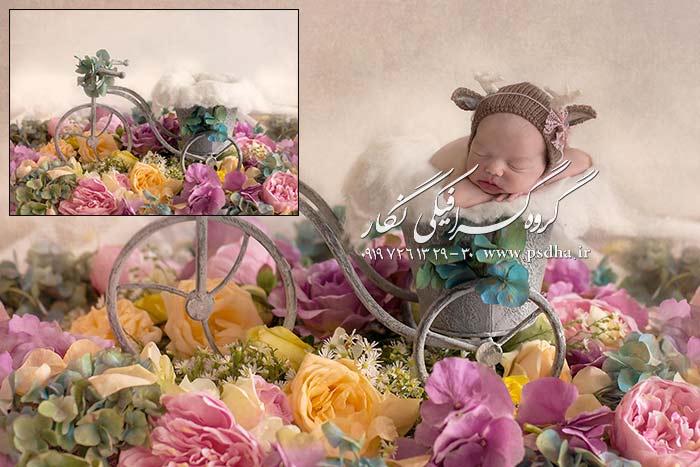 پس زمینه عکس آتلیه کودک و نوزاد