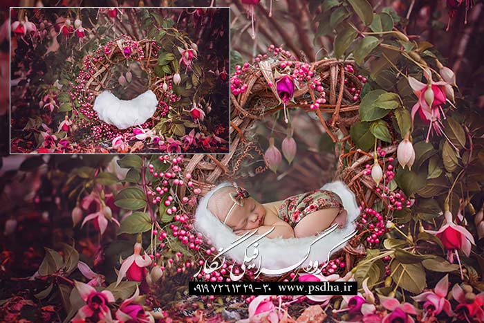 پس زمینه عکس آتلیه کودک و نوزاد