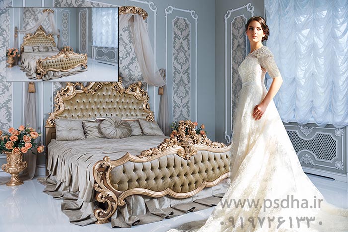 بک گراند عکس عروس و داماد برای طراحی