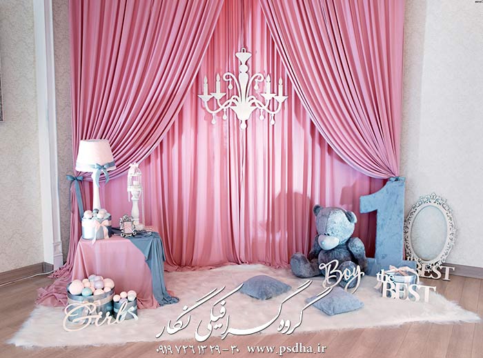 دانلود بک گراند دکور آتلیه کودک تولد