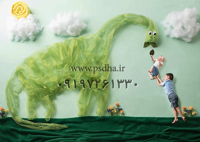 دانلود بک گراند پارچه ای دکور نوزاد 