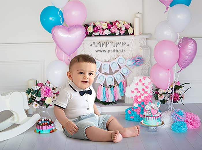 بک گراند آتلیه ای عکس کودک