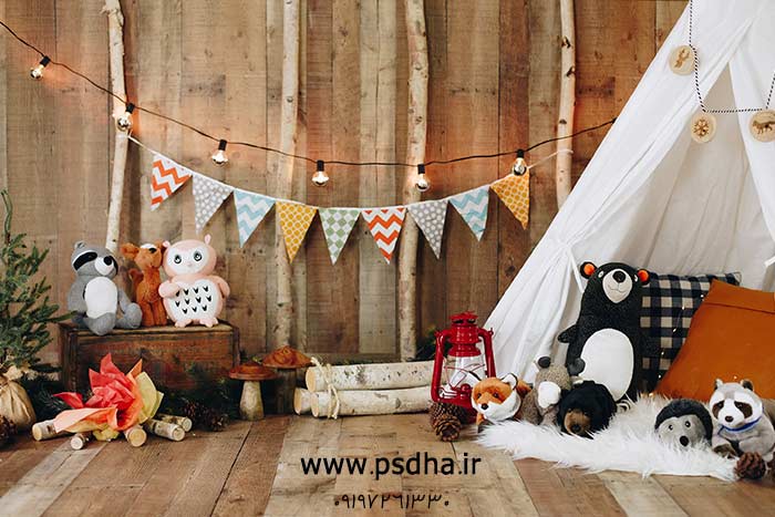 دانلود بک دراپ نوزاد و کودک با دکور