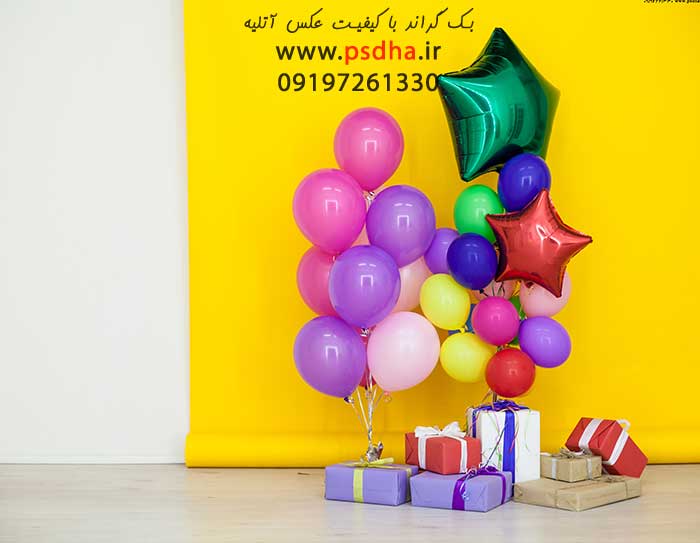 بک گراند جشن تولد با کیفیت عالی برای عکس