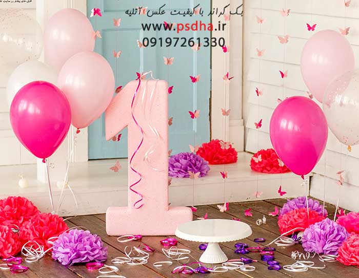 بک گراند جشن تولد با کیفیت عالی برای عکس