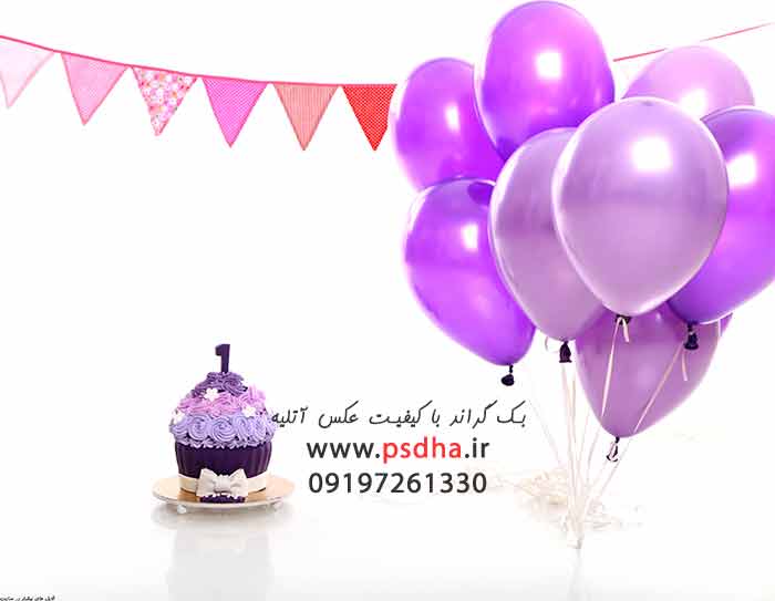 بک گراند جشن تولد با کیفیت عالی برای عکس