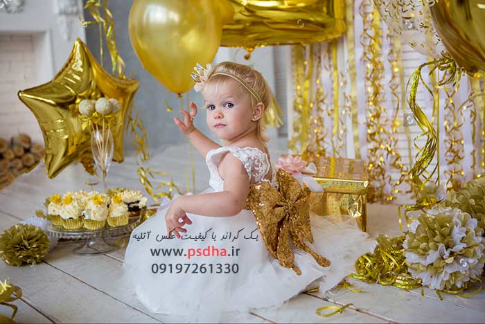 دانلود فون تولد با نمای دکور بادکنکی