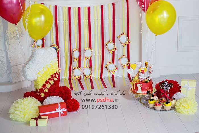 دانلود فون تولد با نمای دکور بادکنکی