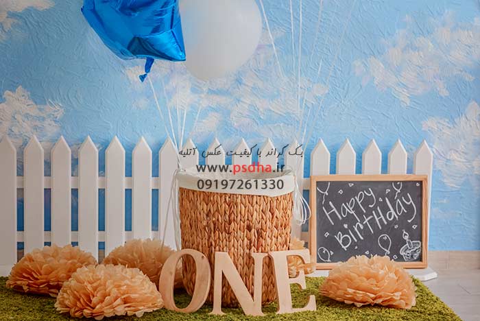 دانلود فون تولد با نمای دکور بادکنکی