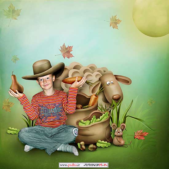 طرح لایه باز آتلیه کودک