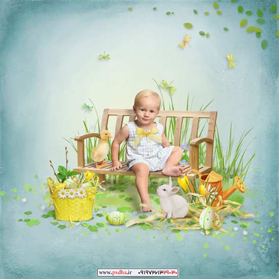 طرح لایه باز آتلیه کودک