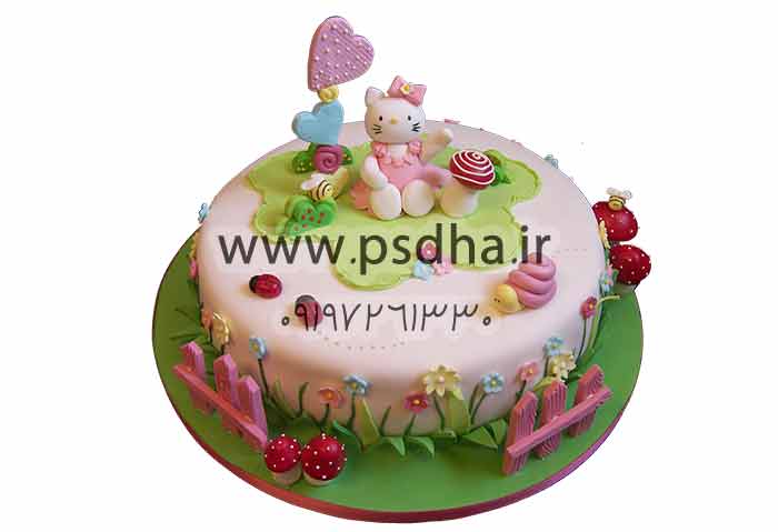 عکس با کیفیت کیک تولد بصورت دوربر شده