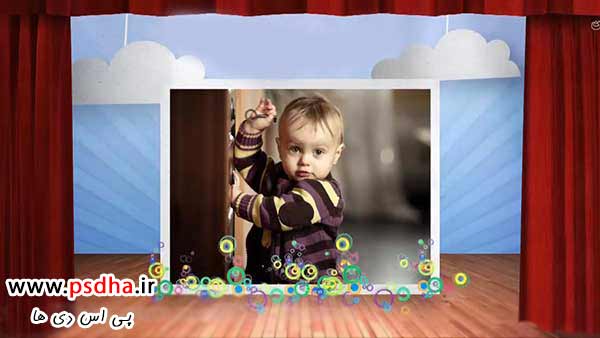 پروژه استارت افتر افکت مهد کودک با استیج و پرده سینما